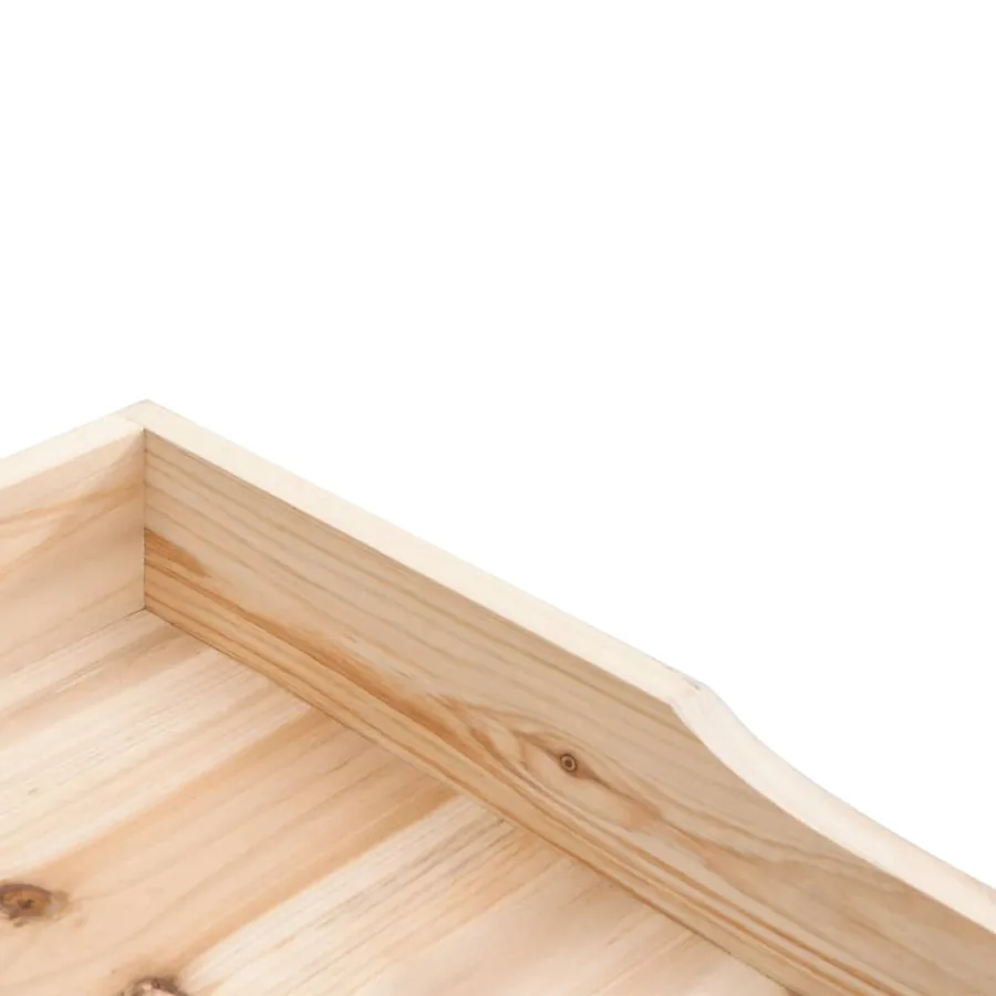 Table à plantes avec étagère 78x38x82,5 cm bois de sapin solide - 7