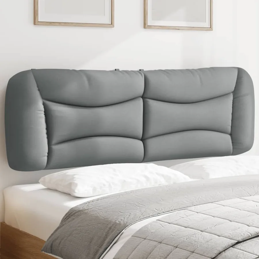 Coussin de tête de lit Hvar gris clair 160 cm tissu
