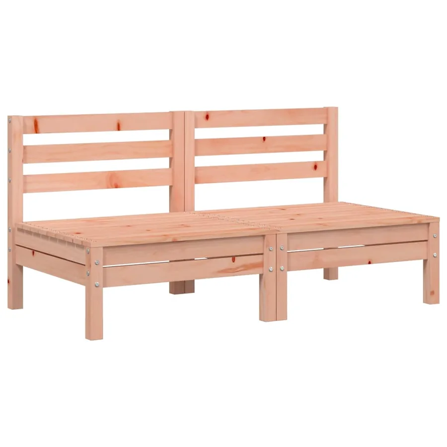 Canapés de jardin sans accoudoirs 2 pcs bois massif douglas - 2