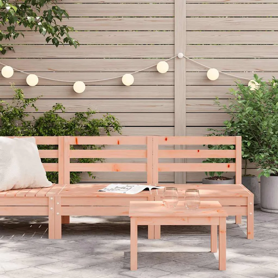 Canapés de jardin sans accoudoirs 2 pcs bois massif douglas - 3