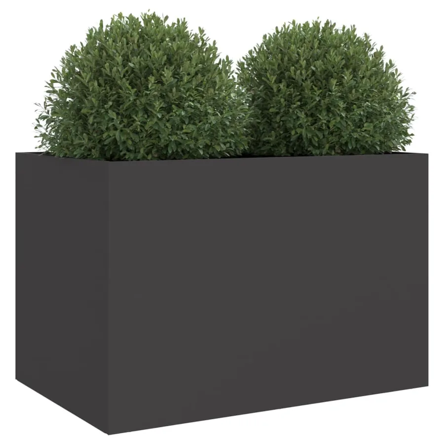Jardinière noir 62x47x46 cm acier - 4