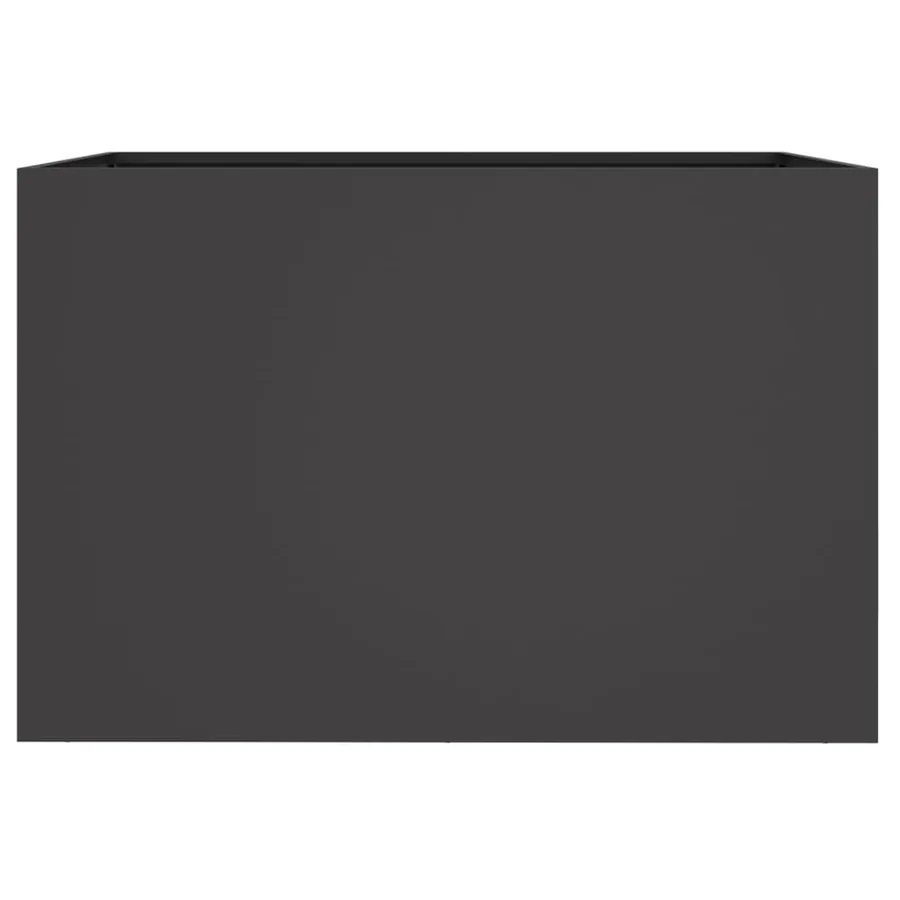 Jardinière noir 62x47x46 cm acier - 5