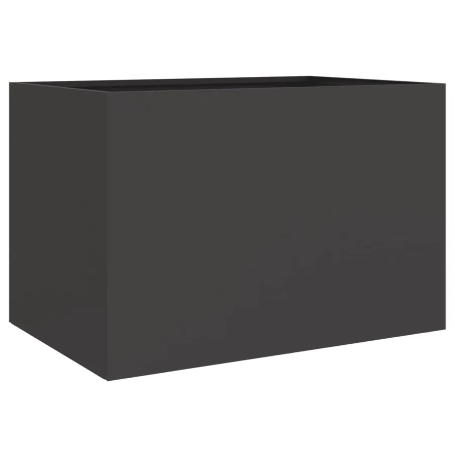 Jardinière noir 62x47x46 cm acier - 7