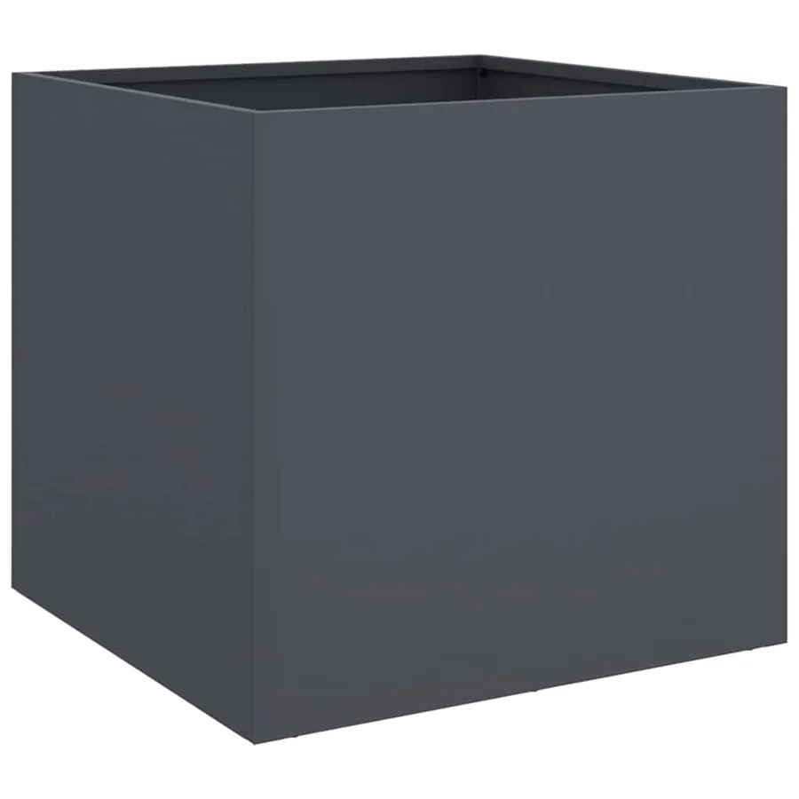 Jardinière anthracite 42x40x39 cm acier - 2