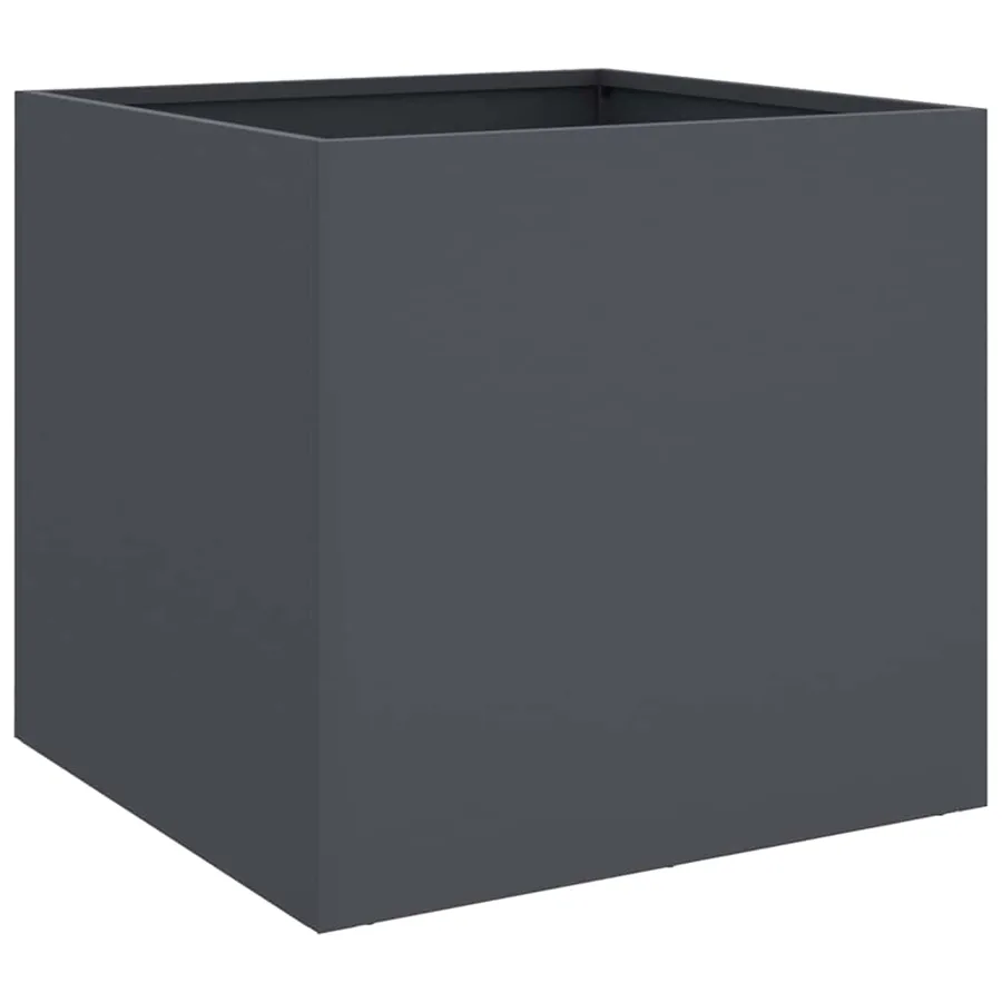 Jardinière anthracite 42x40x39 cm acier - 6