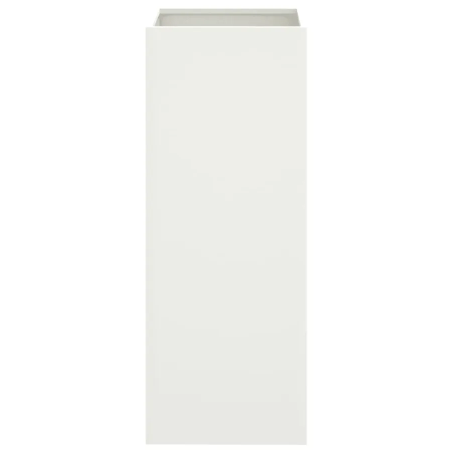 Jardinière blanc 32x29x75 cm acier - 5