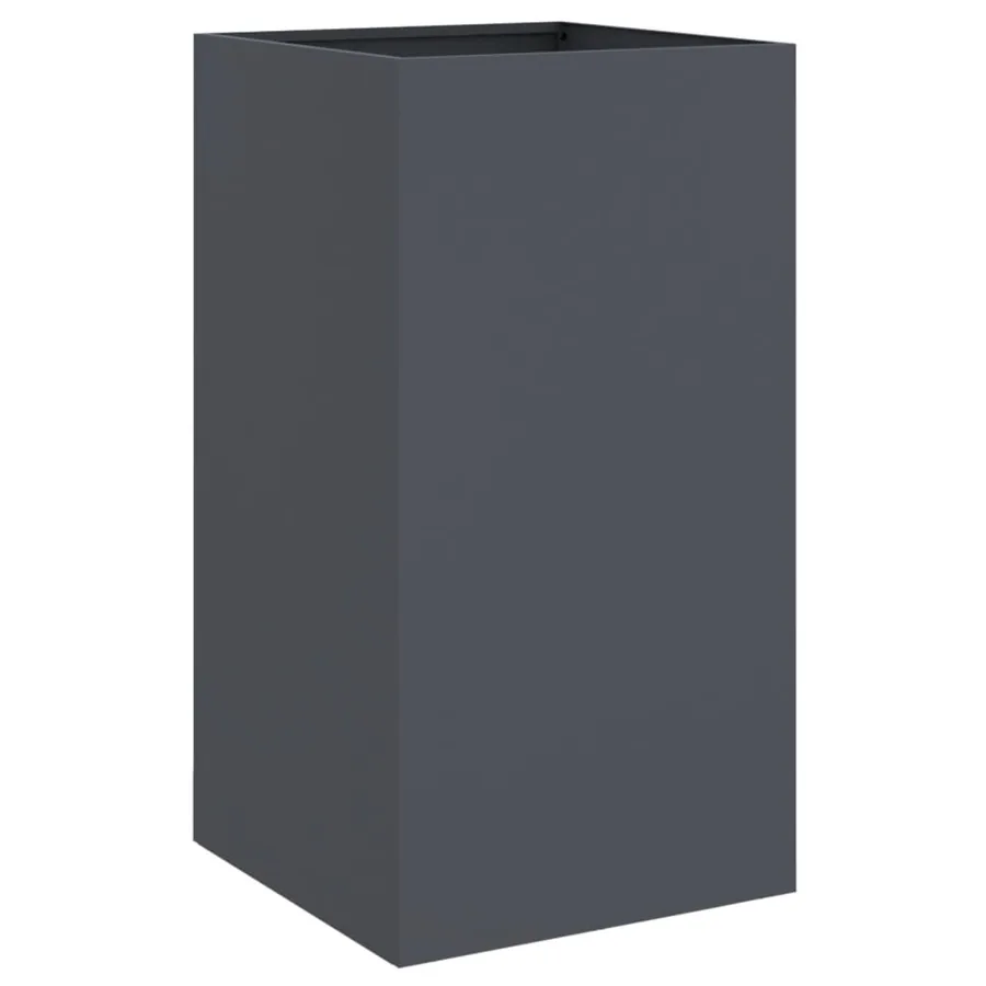 Jardinière anthracite 42x38x75 cm acier - 2