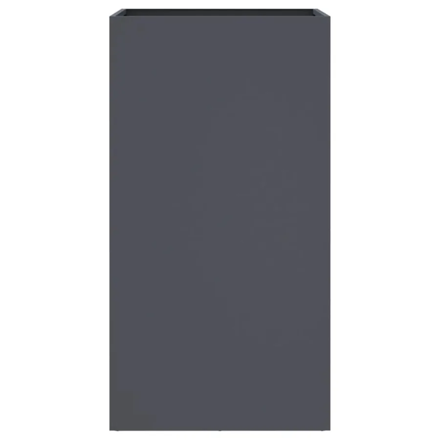 Jardinière anthracite 42x38x75 cm acier - 5