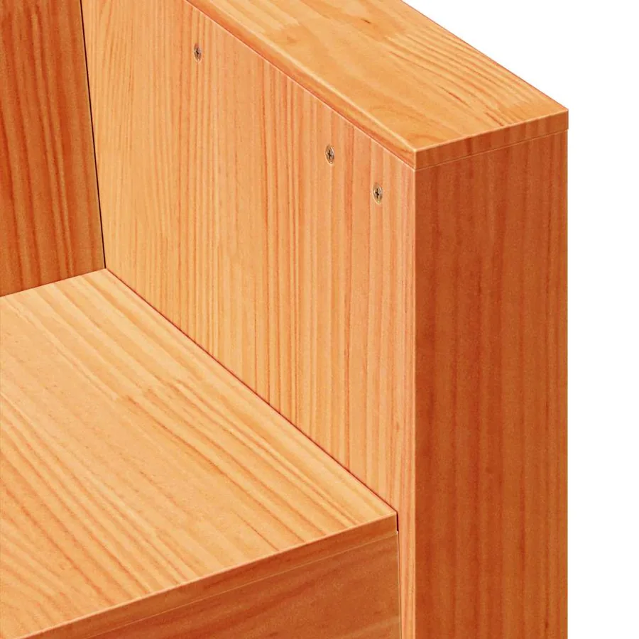 Canapé de jardin cire marron 79x60x62 cm bois de pin massif - 7