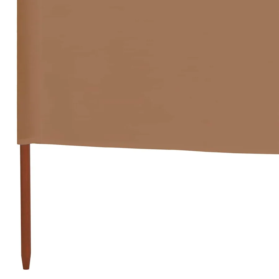 Paravent 6 panneaux Tissu 800 x 160 cm Taupe - 5