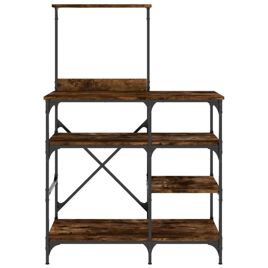 Support de boulanger chêne fumé 90x40x132 cm - 4