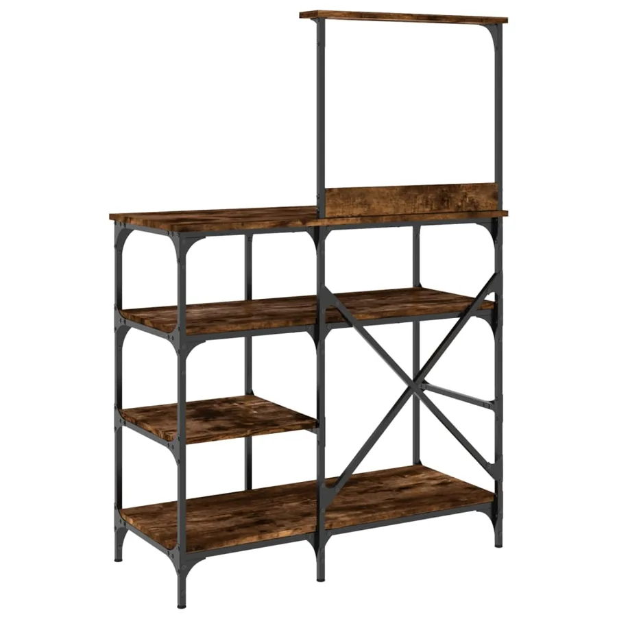 Support de boulanger chêne fumé 90x40x132 cm - 6