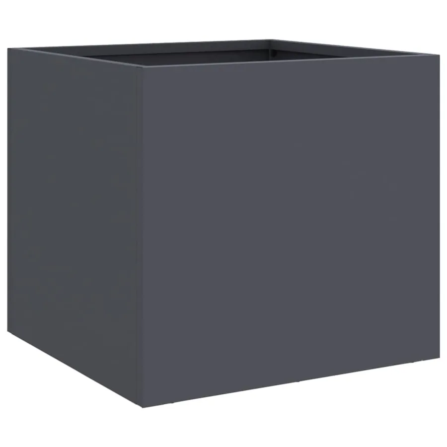 Jardinière anthracite 32x30x29 cm acier - 2