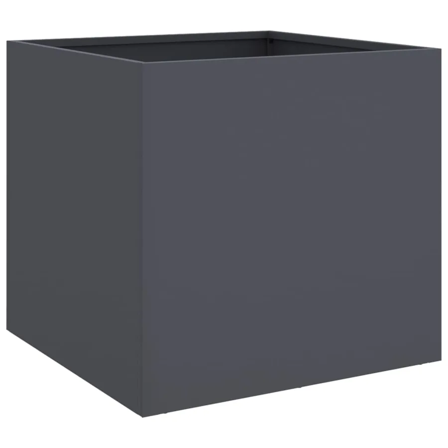 Jardinières 2 pcs anthracite 49x47x46 cm acier - 7
