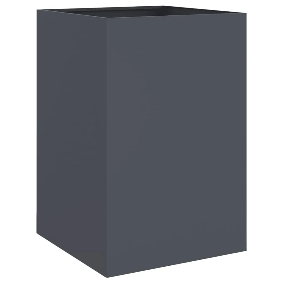 Jardinière anthracite 52x48x75 cm acier - 6