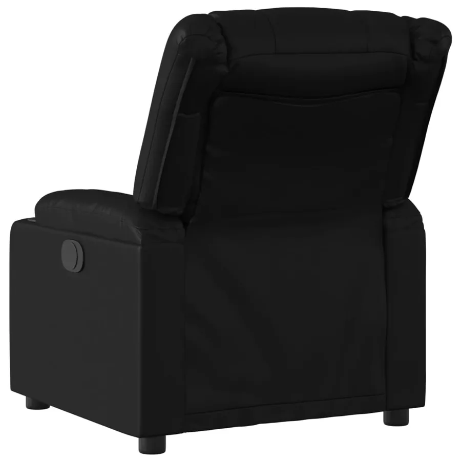 Fauteuil inclinable électrique Noir Similicuir - 5