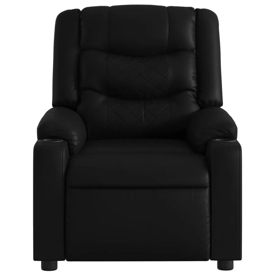 Fauteuil inclinable électrique Noir Similicuir - 9
