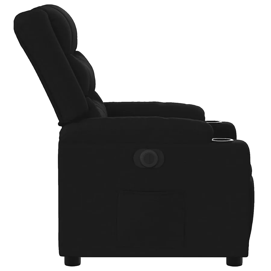Fauteuil inclinable électrique Noir Tissu - 10