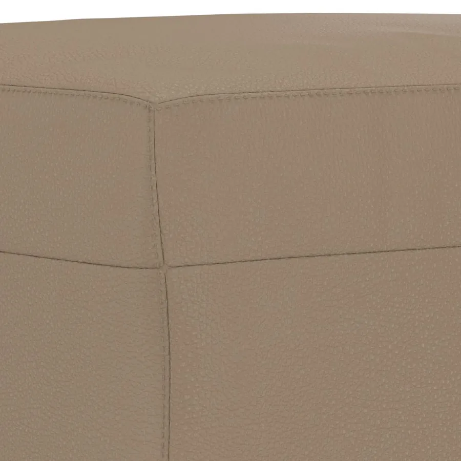 Ensemble de canapés 3 pcs avec coussins Cappuccino Similicuir - 6