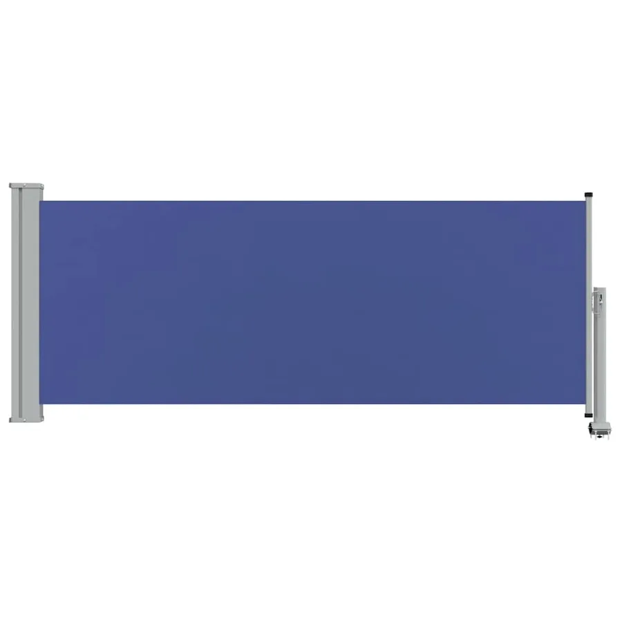 Auvent latéral rétractable de patio 100x300 cm Bleu - 4