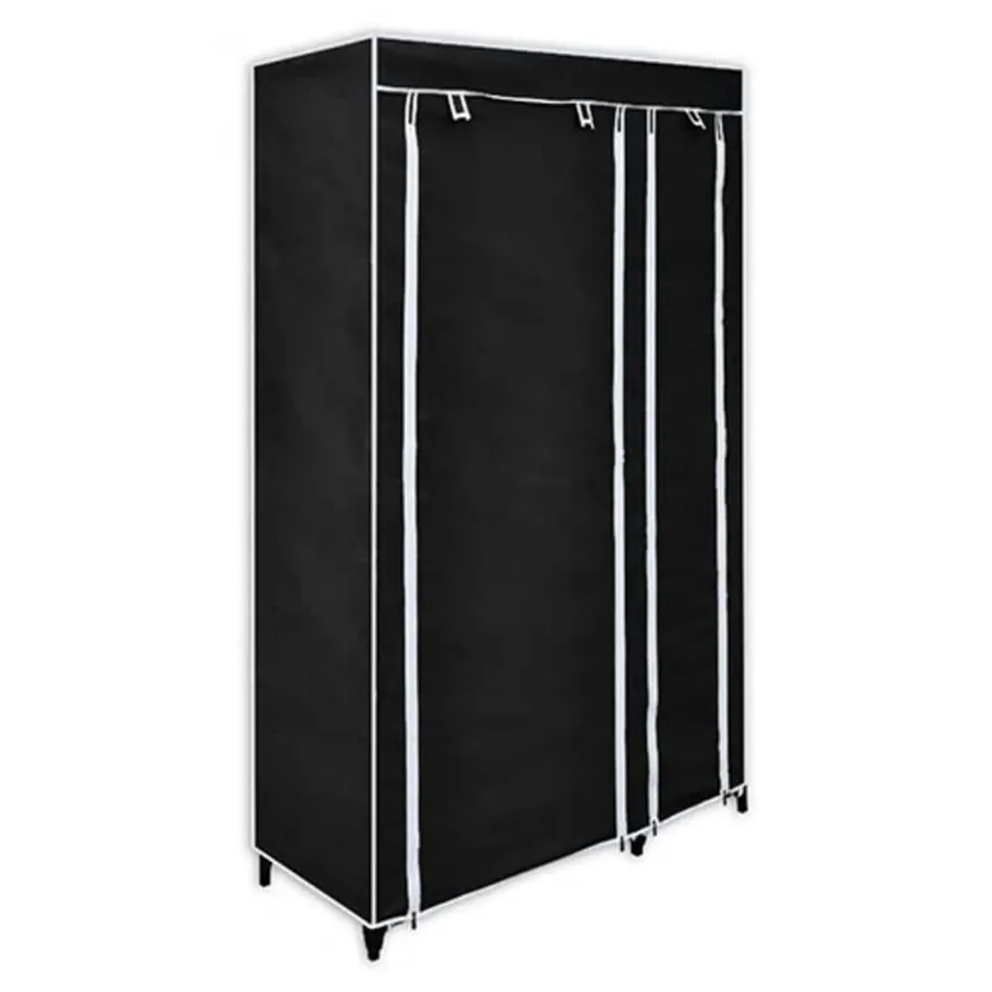 Garde-robe pliable Noir 110 x 45 x 175 cm
