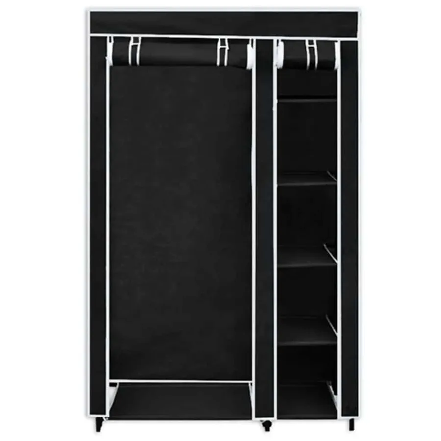 Garde-robe pliable Noir 110 x 45 x 175 cm - 3