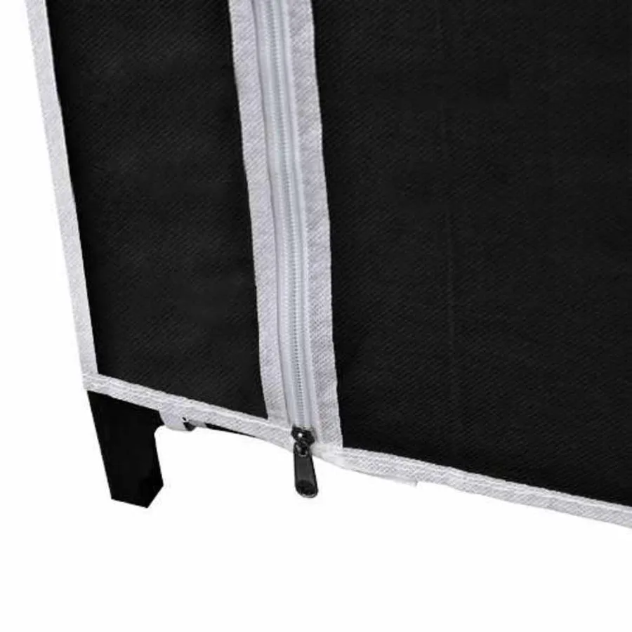Garde-robe pliable Noir 110 x 45 x 175 cm - 7