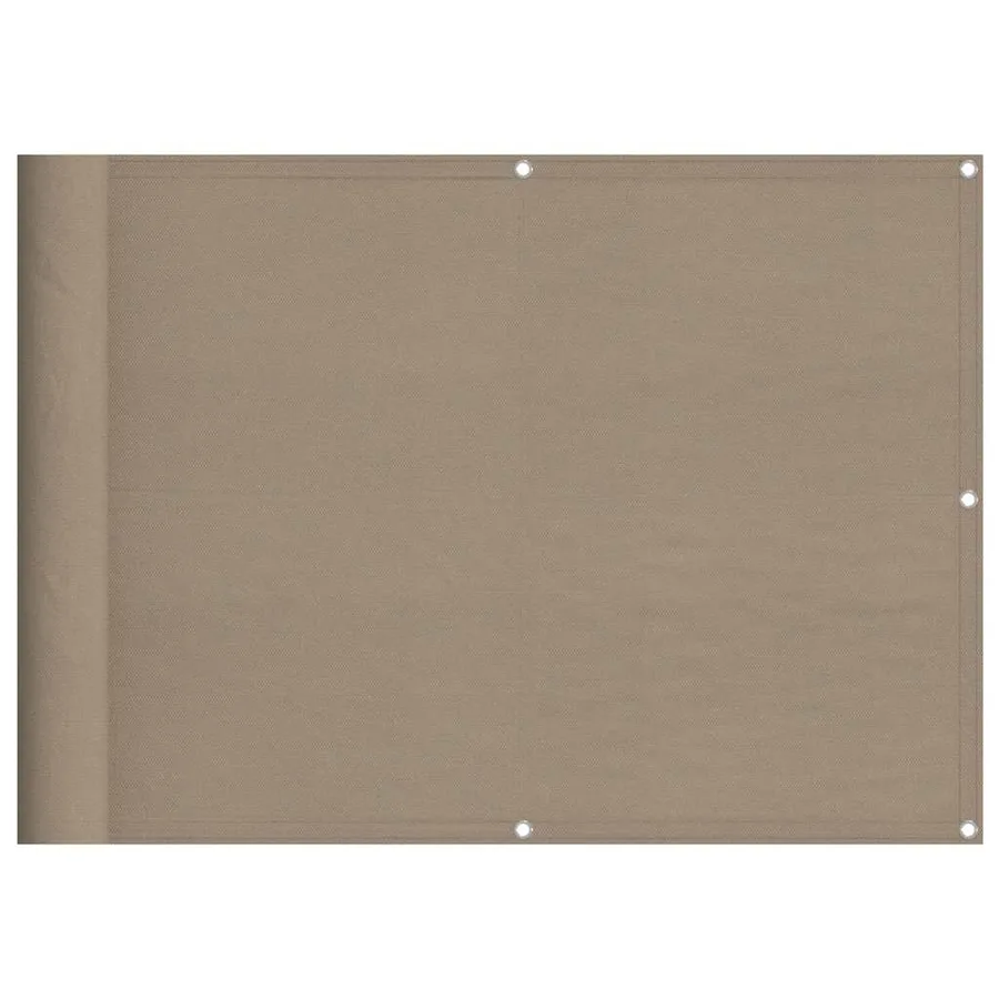 Écran de balcon taupe 75x800 cm 100% polyester oxford - 2