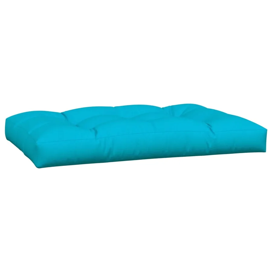 Coussins de palette lot de 2 turquoise tissu - 5