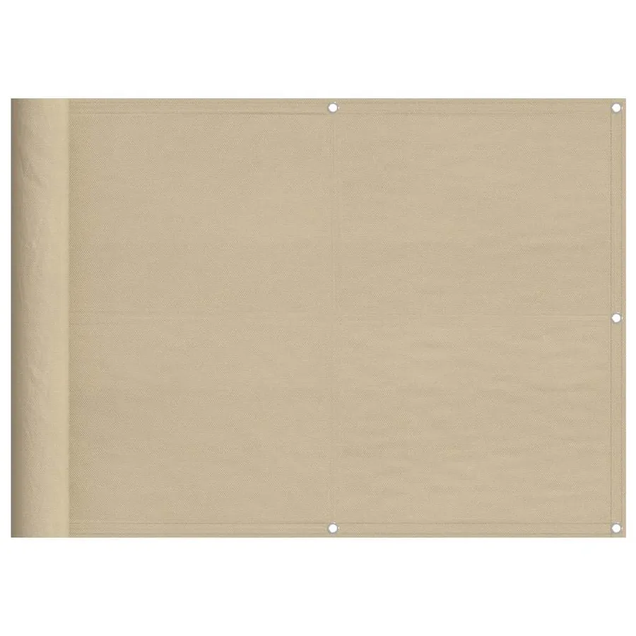Écran de balcon beige 75x700 cm 100% polyester oxford - 2