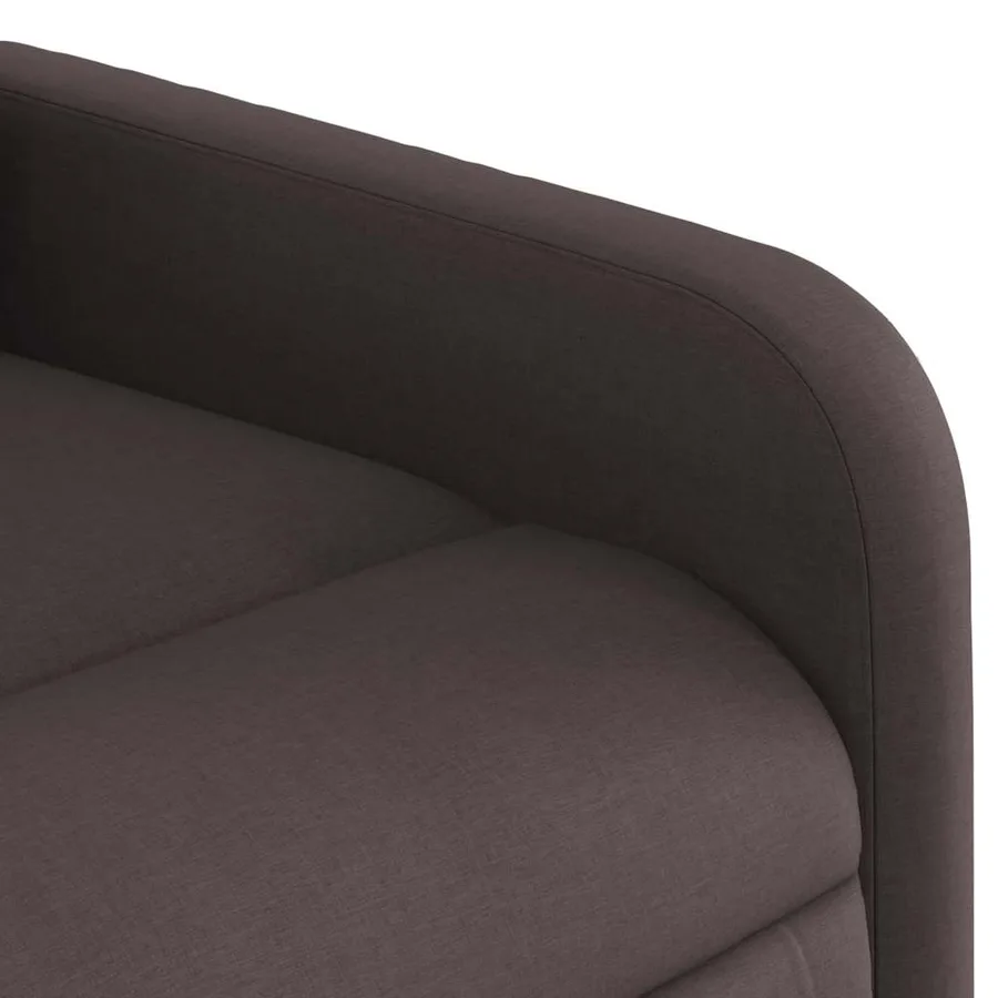 Fauteuil inclinable électrique Marron foncé Tissu - 11