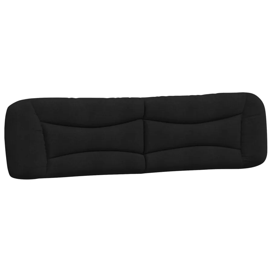 Coussin de tête de lit Hvar noir 200 cm tissu - 2