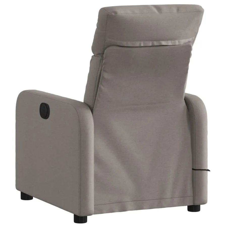 Fauteuil de massage inclinable Taupe Tissu - 4