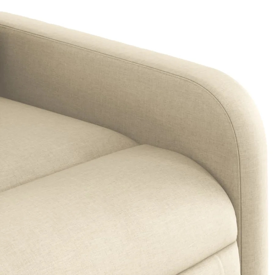 Fauteuil inclinable Crème Tissu - 8