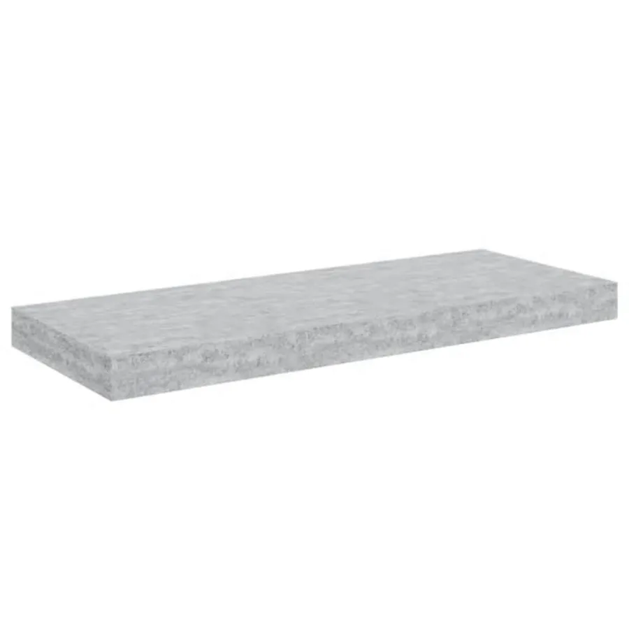 Étagère murale flottante gris béton 60x23,5x3,8 cm MDF - 2
