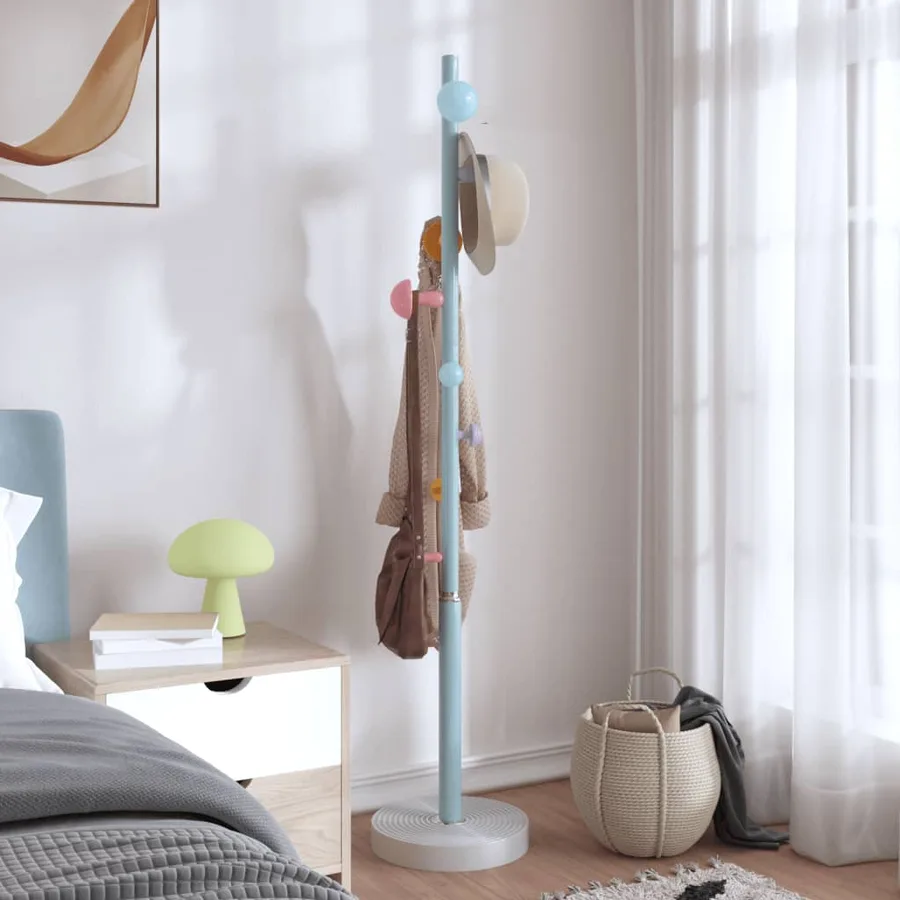 Porte-manteau bleu 172 cm fer enduit de poudre - 3