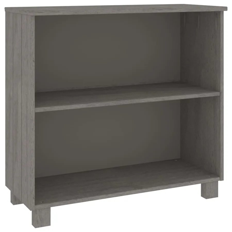 Buffet HAMAR Gris clair 85x35x80 cm Bois massif de pin - 2