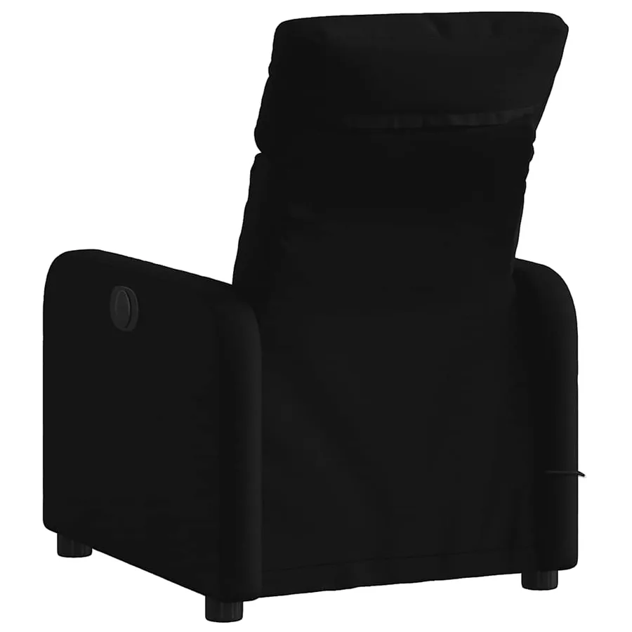 Fauteuil de massage inclinable Noir Tissu - 4