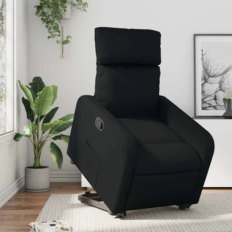 Fauteuil inclinable Noir Similicuir - 15