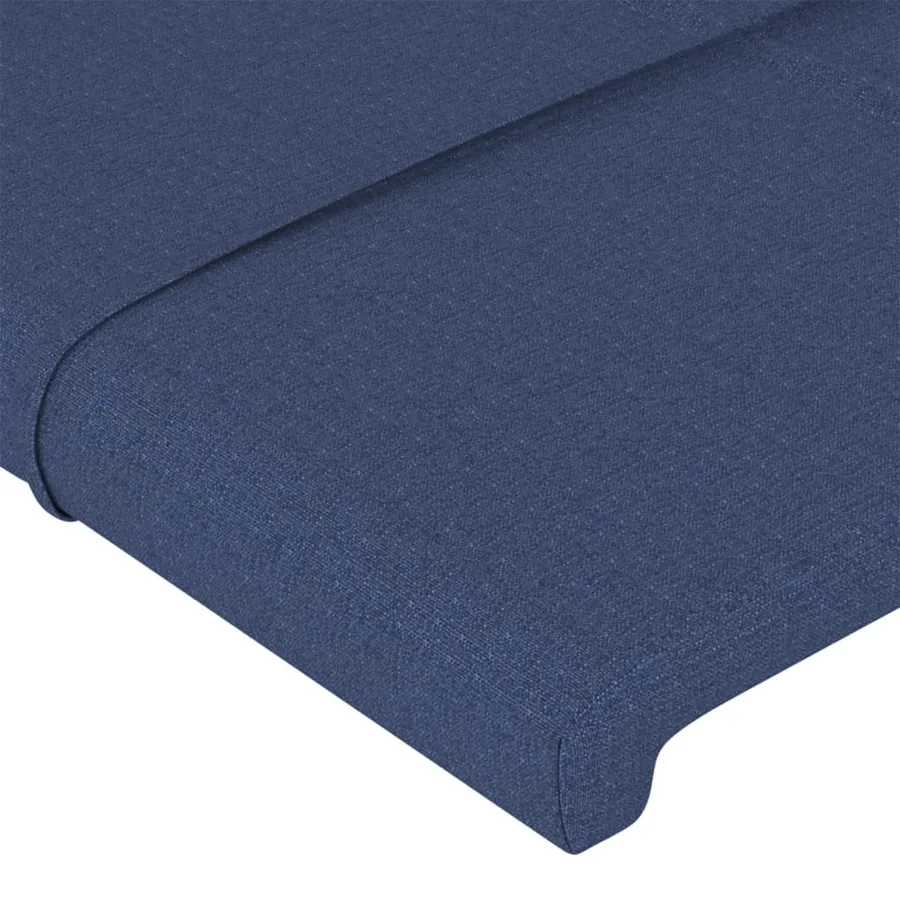 Tête de lit Bleu 80x5x78/88 cm Tissu - 4