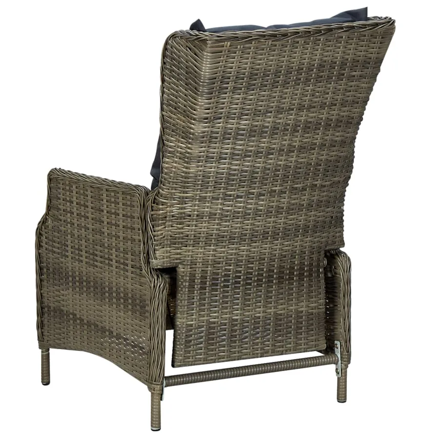 Ensemble à manger de jardin 5 pcs Marron - 6