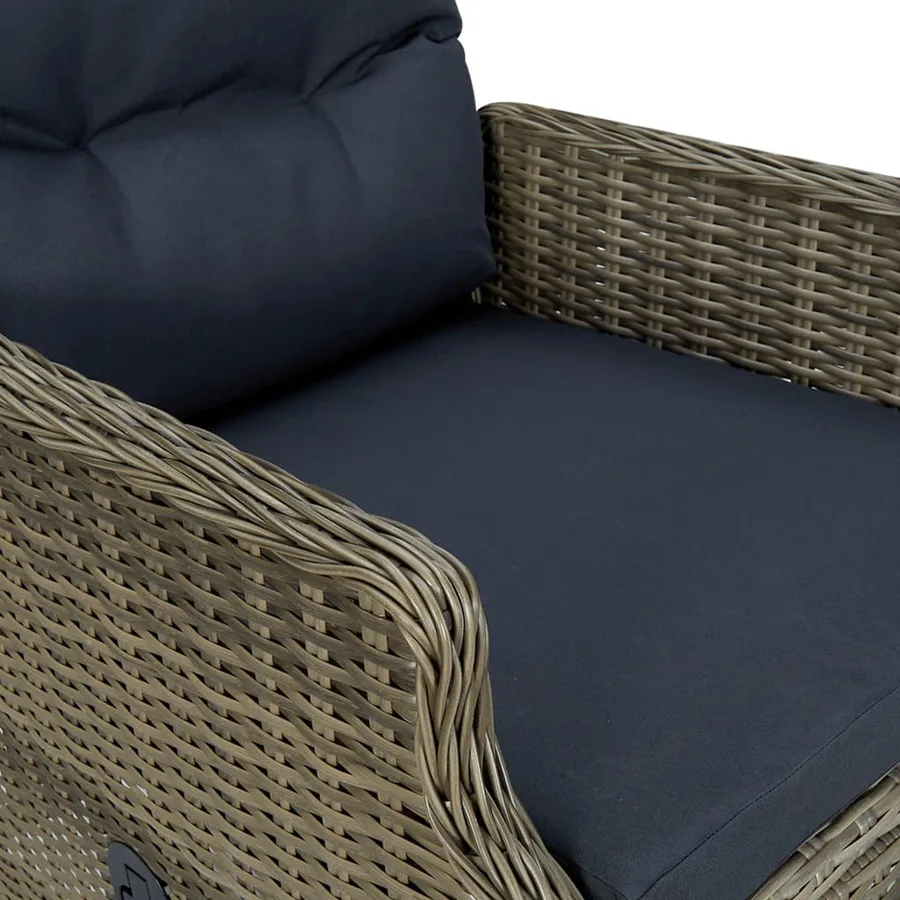 Ensemble à manger de jardin 5 pcs Marron - 9