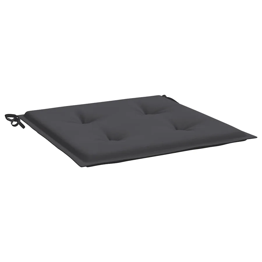 Coussins de chaise de jardin lot de 4 anthracite 40x40x4 cm - 5