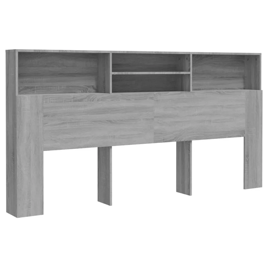 Armoire de tête de lit Sonoma gris 200x19x103,5 cm - 2