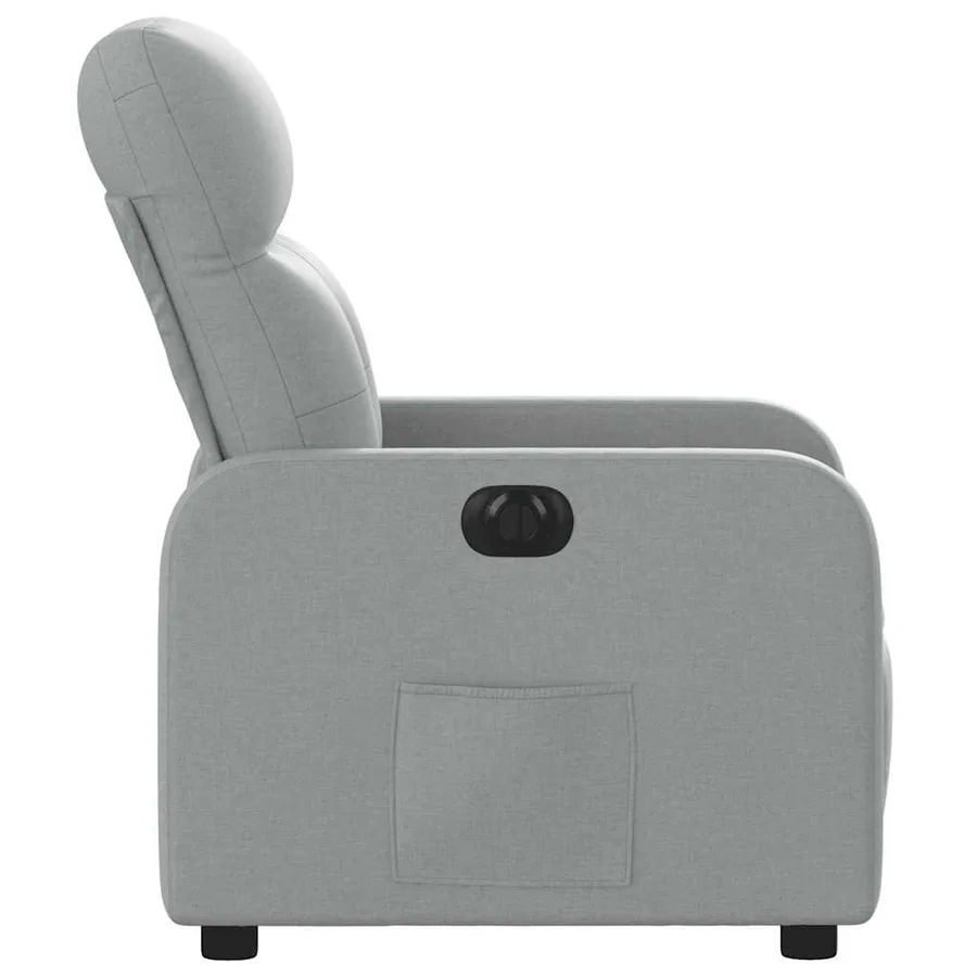 Fauteuil inclinable électrique Gris clair Tissu - 10
