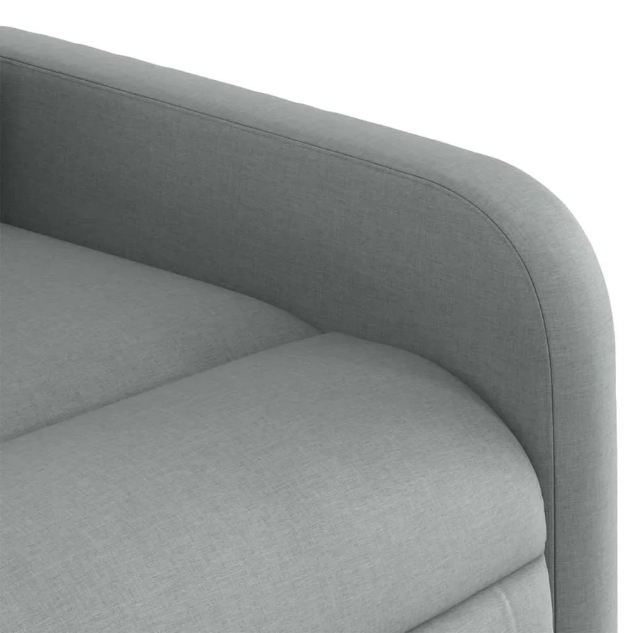 Fauteuil inclinable électrique Gris clair Tissu - 11