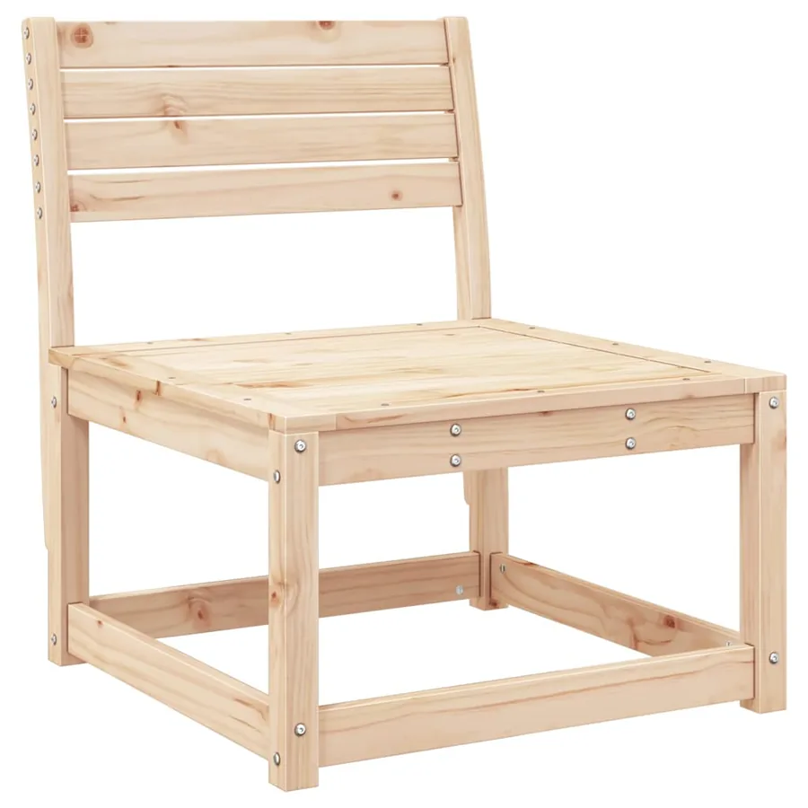 Canapé de jardin avec coussins bois de pin solide - 4