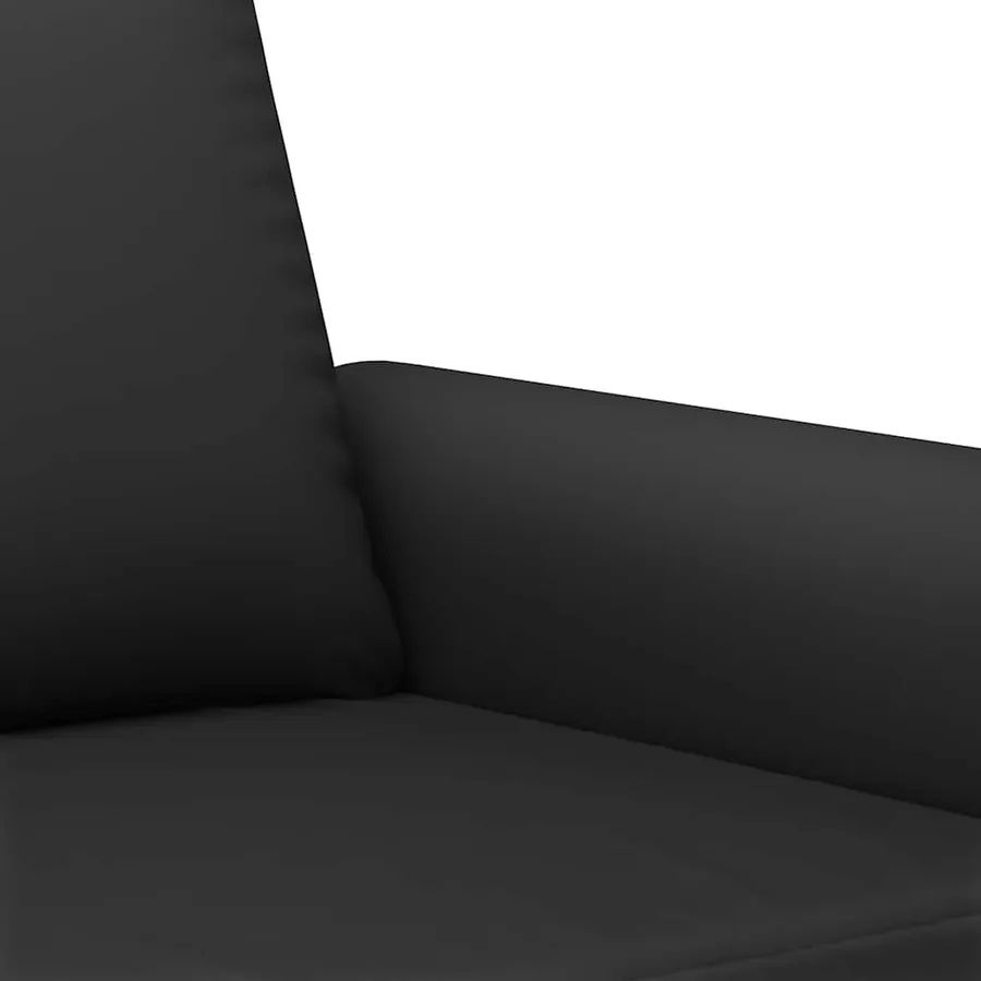 Ensemble de canapés 2 pcs avec coussins noir velours - 6