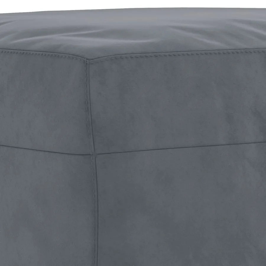 Ensemble de canapés 3 pcs avec coussins Gris foncé Velours - 7