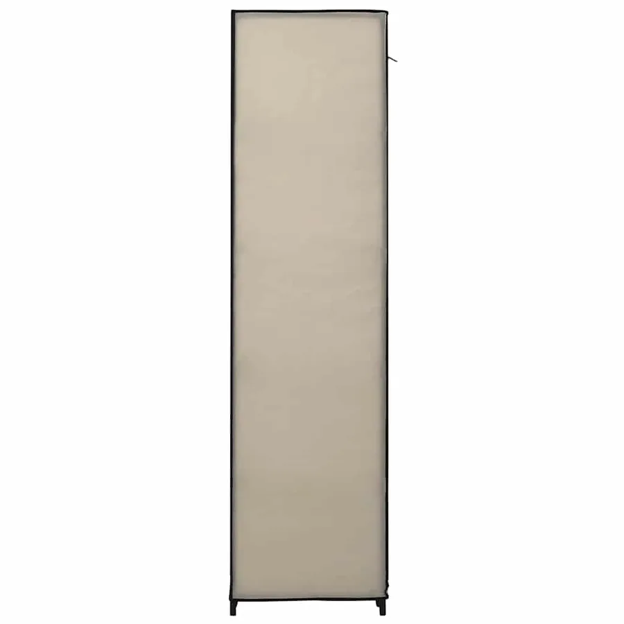 Garde-robe pliable Crème 110x45x175 cm Tissu - 5